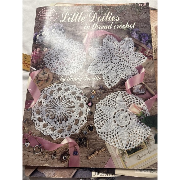 Lot Vintage Knitting Crochet Needles Assorted Size Bates Boye Books String Yarn - Picture 10 of 14